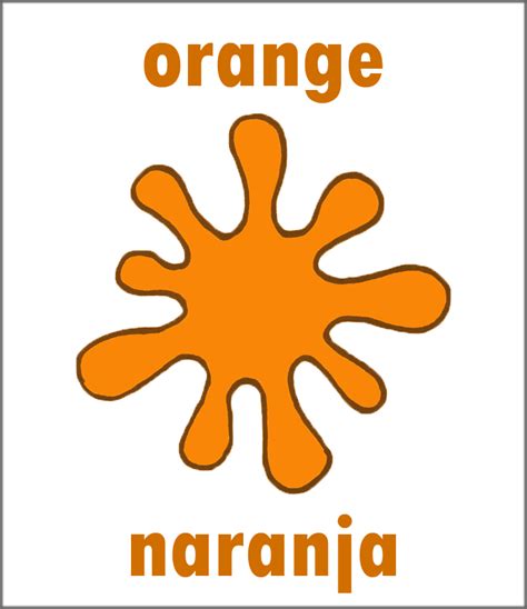 orange color in spanish